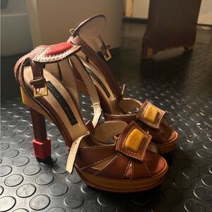 Geometric Chrissie Morris Heels